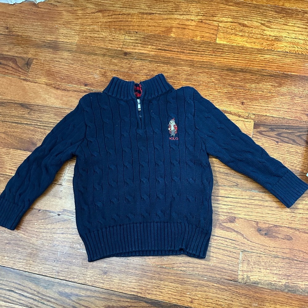 BUNDLE Ralph Lauren Toddler Sweater Bundle – Navy & Red – Size 2T